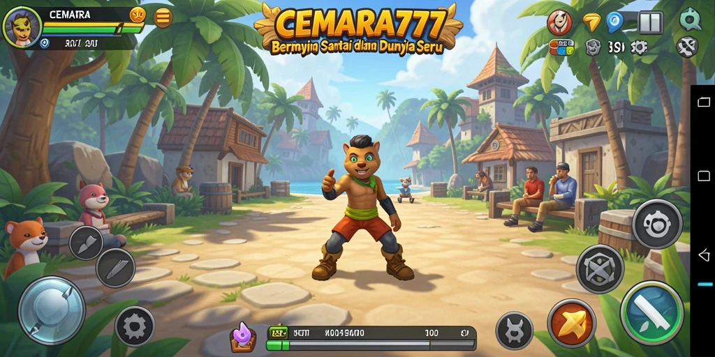 Screenshot game CEMARA777 menampilkan aksi seru dan gameplay casual.