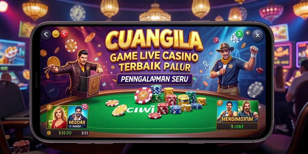 Tampilan menarik gameplay Live Casino di CUANGILA.