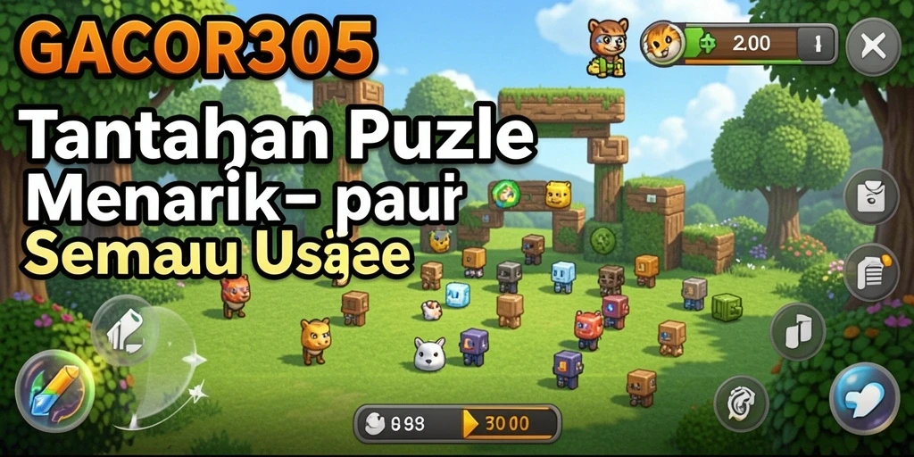 Screenshot GACOR305 menunjukkan gameplay Puzzle yang seru dan menantang.