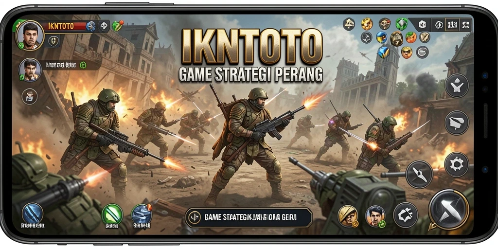 Screenshot gameplay IKNTOTO yang menunjukkan strategi pertempuran mendebarkan.