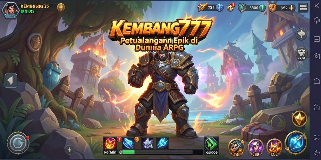 Screenshot gameplay KEMBANG777 menampilkan aksi seru dalam pertempuran ARPG.