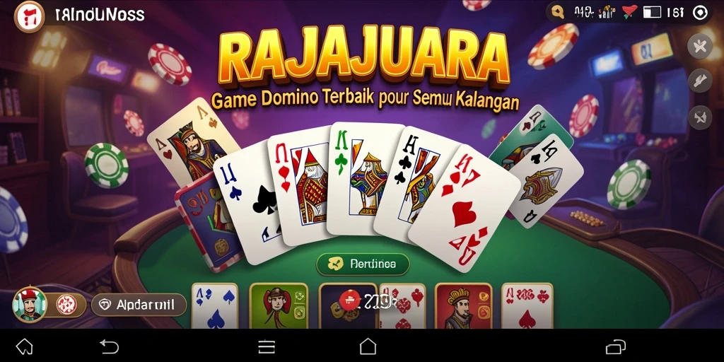 Tampilan seru gameplay Domino di RAJAJUARA.