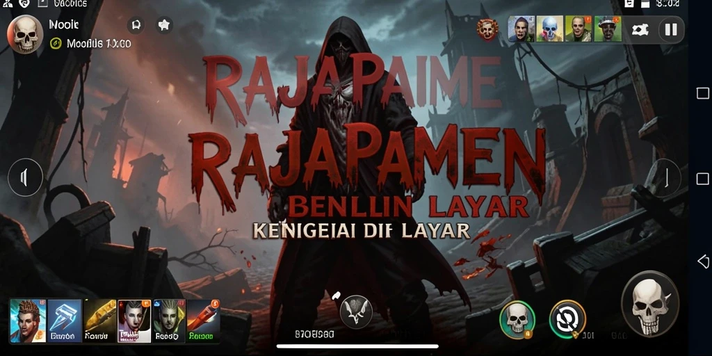 Tampilan menegangkan dari gameplay RAJAPAMEN yang menantang keberanian.