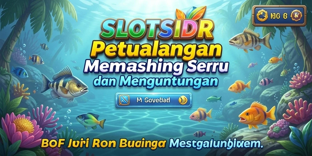 Tampilan menarik gameplay SLOTSIDR dengan berbagai ikan yang siap ditangkap.
