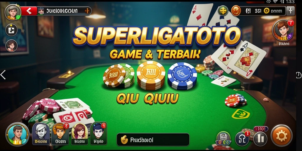 Tampilan gameplay SUPERLIGATOTO saat bermain QiuQiu yang seru.